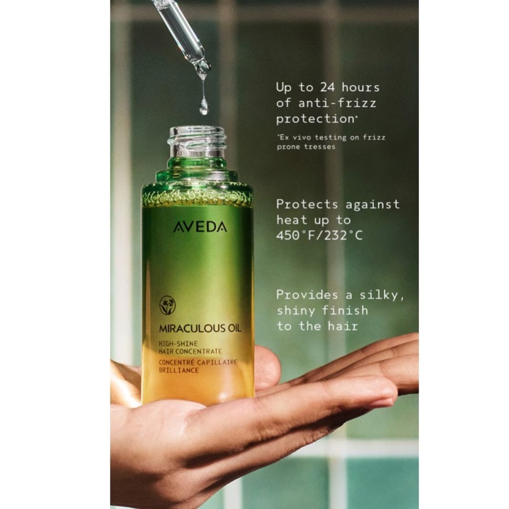 Aveda MIRACULOUS OIL HIGH-SHINE HAIR CONCENTRATE 50ml BRAND NEW/SEALED - Picture 4 of 11
